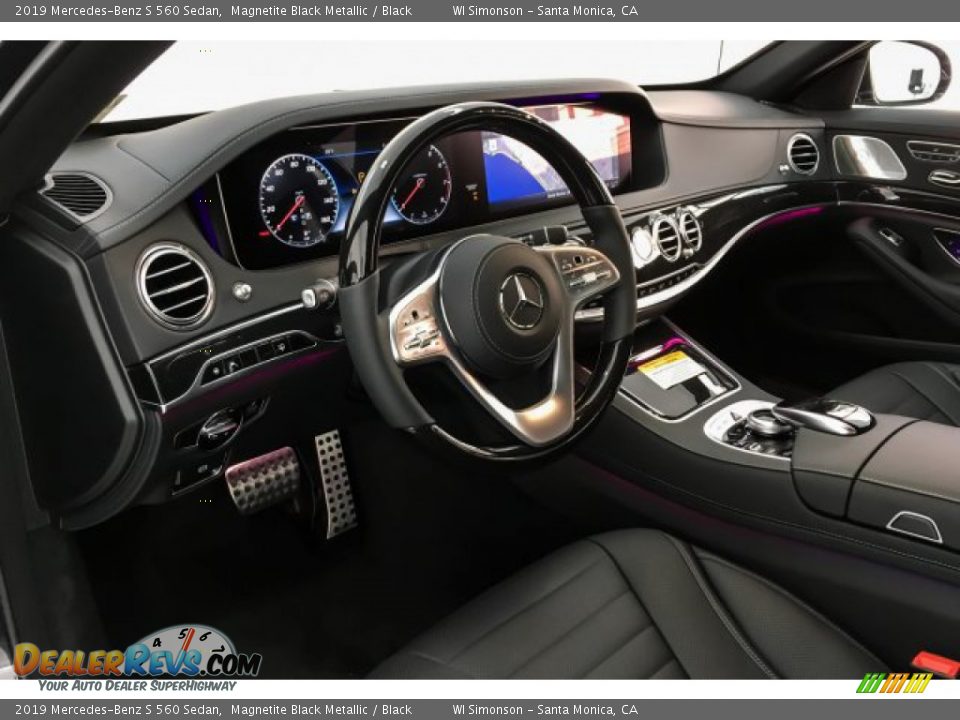 2019 Mercedes-Benz S 560 Sedan Magnetite Black Metallic / Black Photo #4