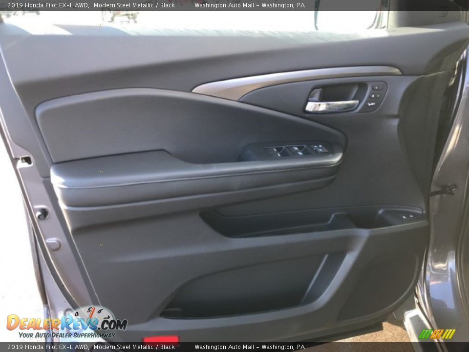 2019 Honda Pilot EX-L AWD Modern Steel Metallic / Black Photo #14