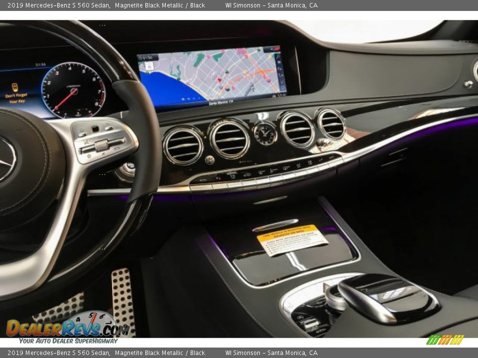 2019 Mercedes-Benz S 560 Sedan Magnetite Black Metallic / Black Photo #6