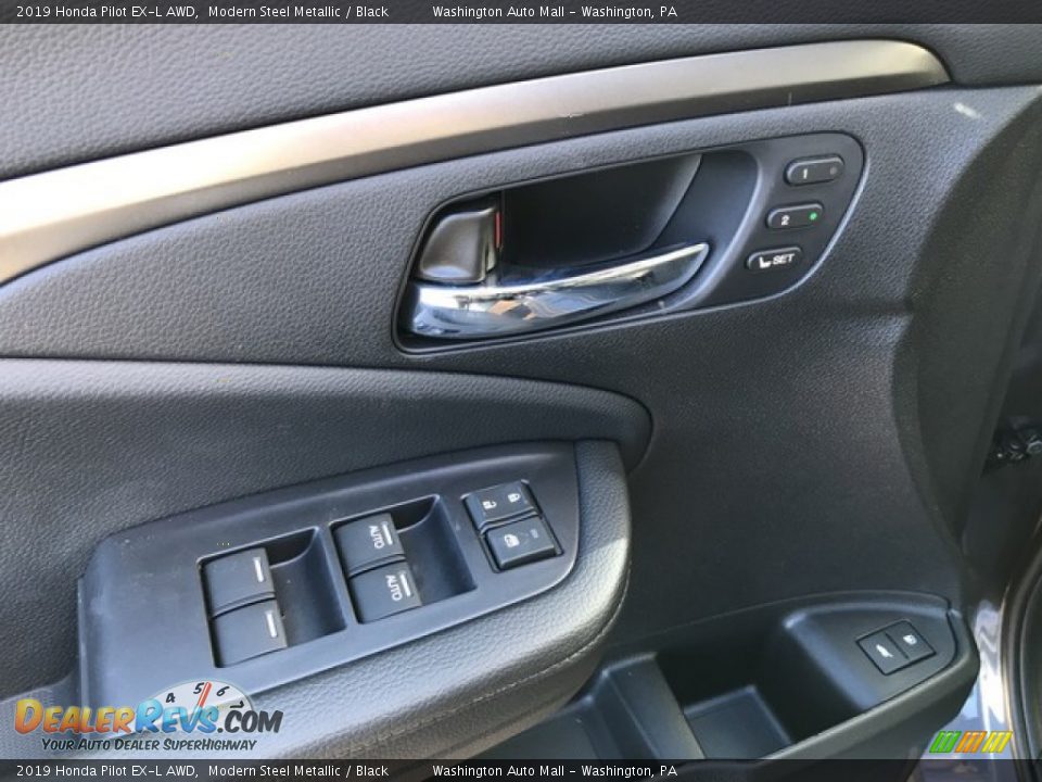 2019 Honda Pilot EX-L AWD Modern Steel Metallic / Black Photo #15