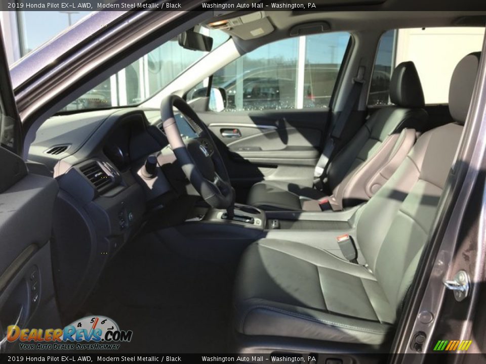 2019 Honda Pilot EX-L AWD Modern Steel Metallic / Black Photo #16