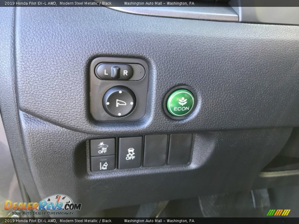 2019 Honda Pilot EX-L AWD Modern Steel Metallic / Black Photo #17