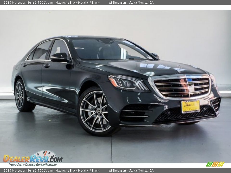 2019 Mercedes-Benz S 560 Sedan Magnetite Black Metallic / Black Photo #12
