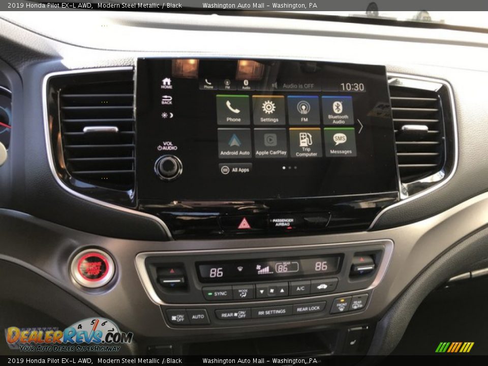 2019 Honda Pilot EX-L AWD Modern Steel Metallic / Black Photo #24