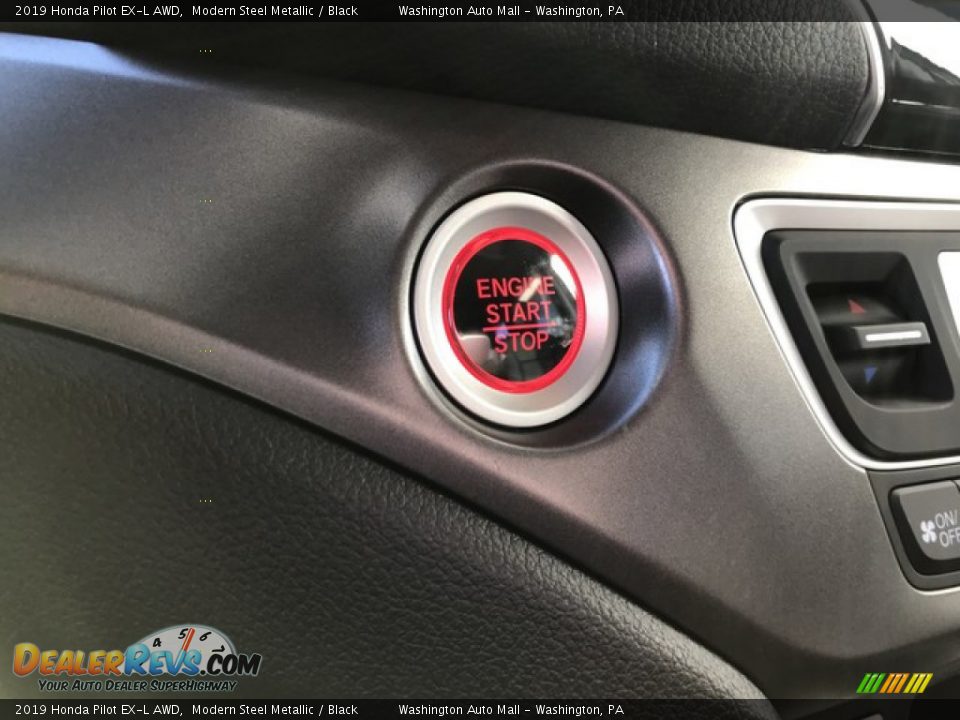 2019 Honda Pilot EX-L AWD Modern Steel Metallic / Black Photo #26