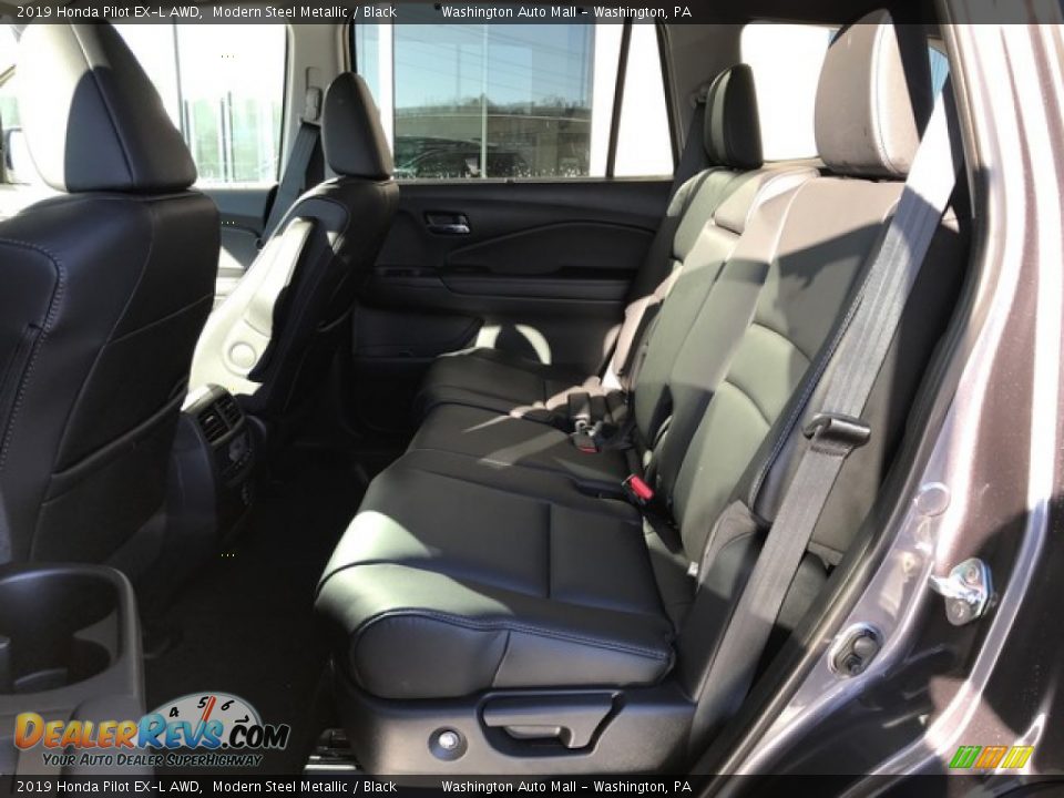 2019 Honda Pilot EX-L AWD Modern Steel Metallic / Black Photo #27