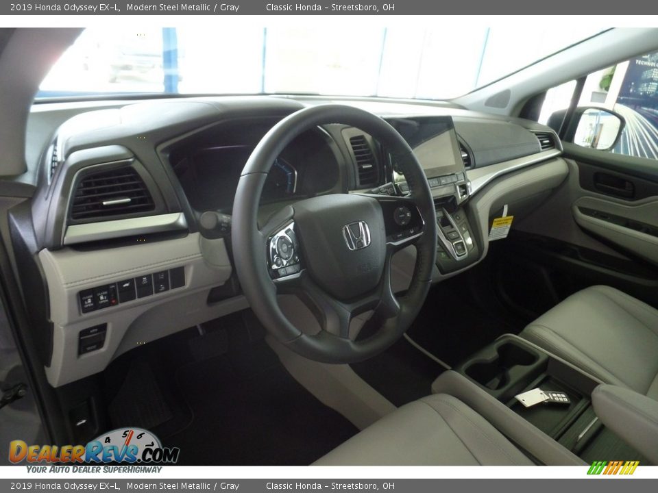 2019 Honda Odyssey EX-L Modern Steel Metallic / Gray Photo #7