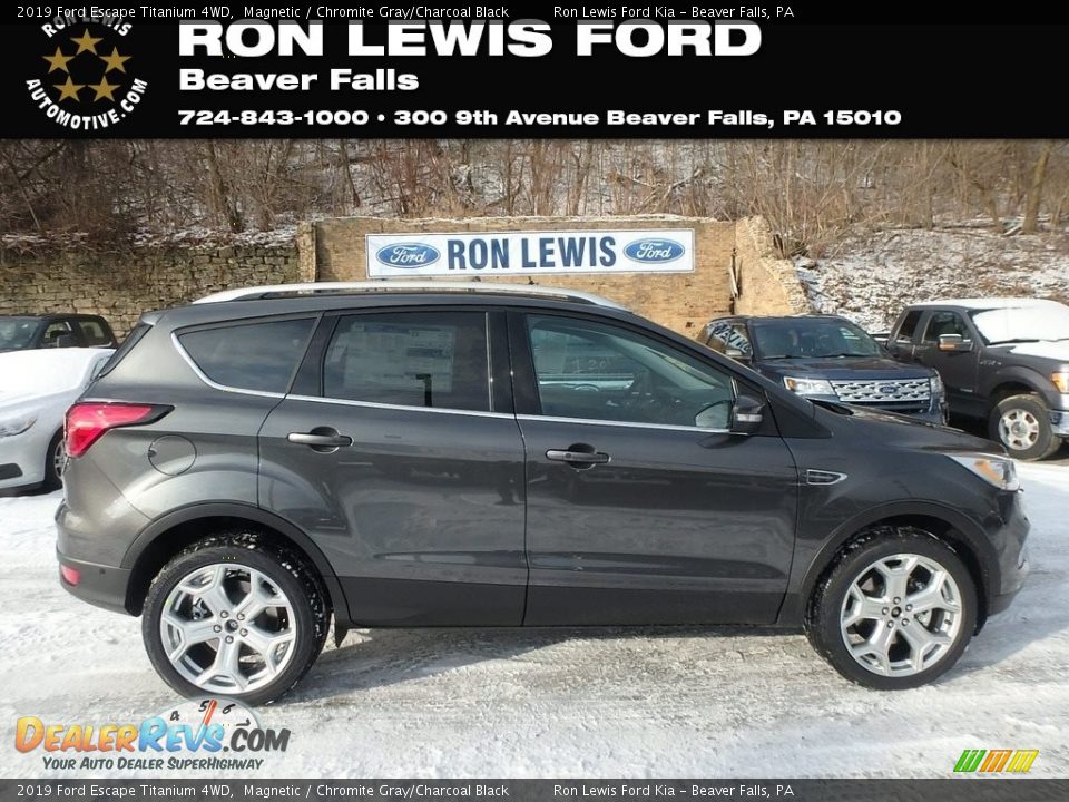 2019 Ford Escape Titanium 4WD Magnetic / Chromite Gray/Charcoal Black Photo #1