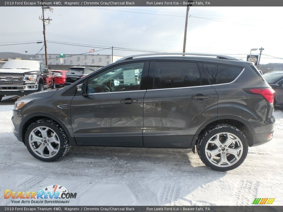 2019 Ford Escape Titanium 4WD Magnetic / Chromite Gray/Charcoal Black Photo #6