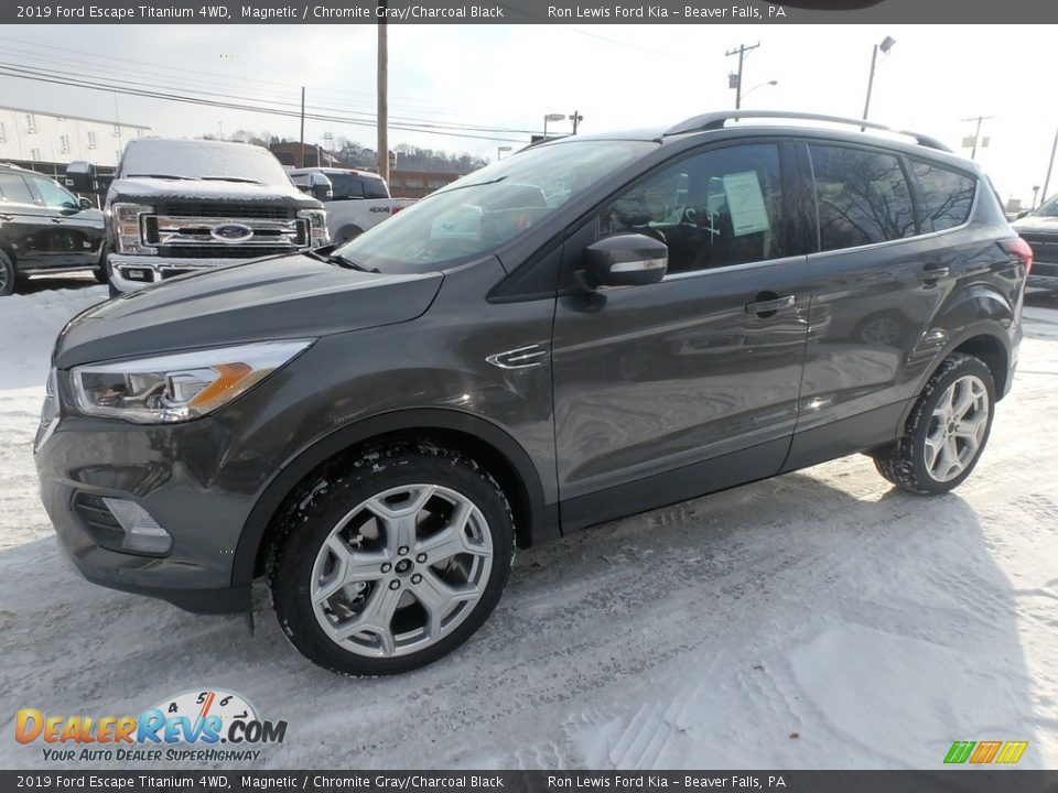2019 Ford Escape Titanium 4WD Magnetic / Chromite Gray/Charcoal Black Photo #7