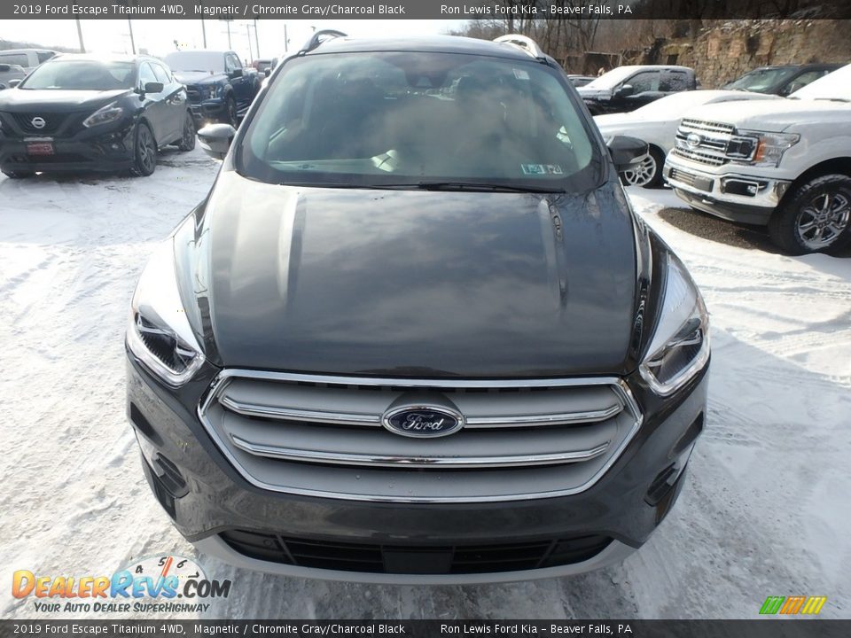 2019 Ford Escape Titanium 4WD Magnetic / Chromite Gray/Charcoal Black Photo #8