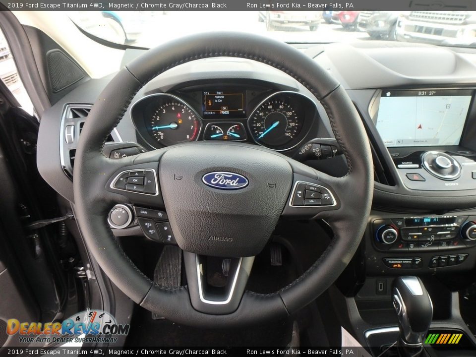 2019 Ford Escape Titanium 4WD Magnetic / Chromite Gray/Charcoal Black Photo #18