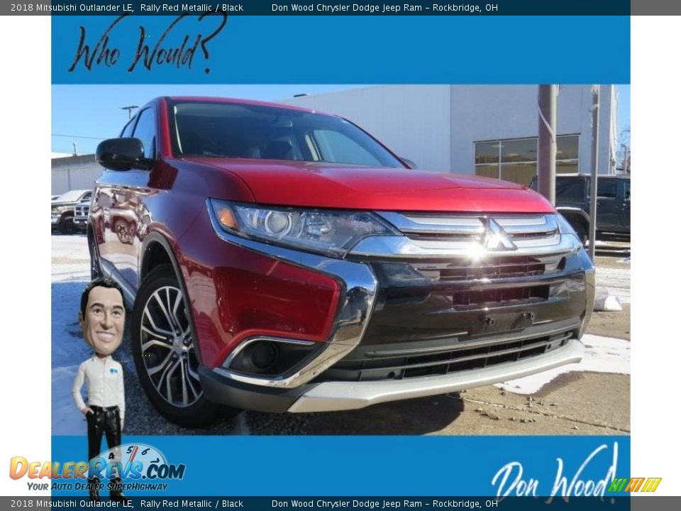 2018 Mitsubishi Outlander LE Rally Red Metallic / Black Photo #1