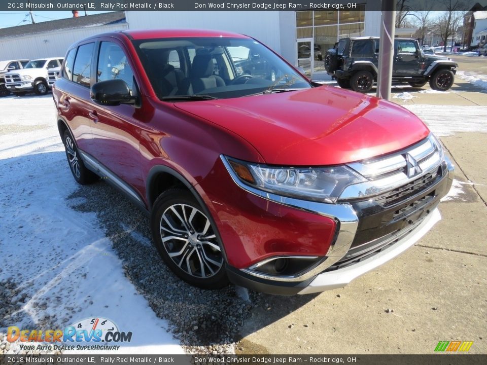2018 Mitsubishi Outlander LE Rally Red Metallic / Black Photo #4