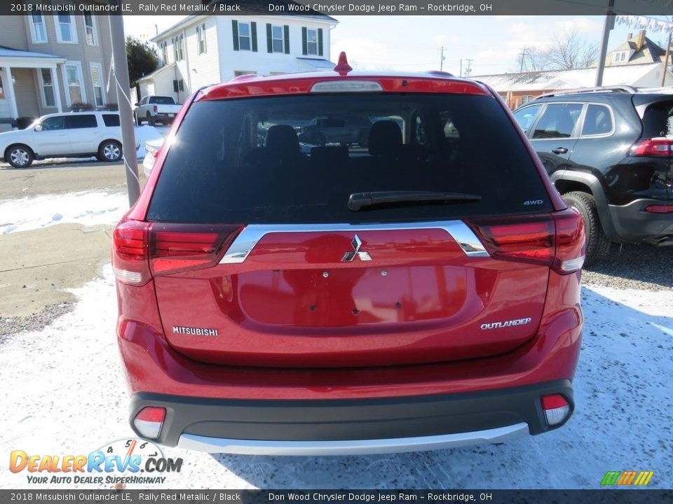 2018 Mitsubishi Outlander LE Rally Red Metallic / Black Photo #12