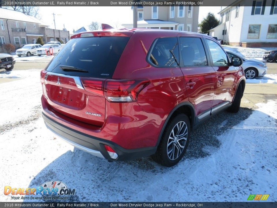2018 Mitsubishi Outlander LE Rally Red Metallic / Black Photo #16
