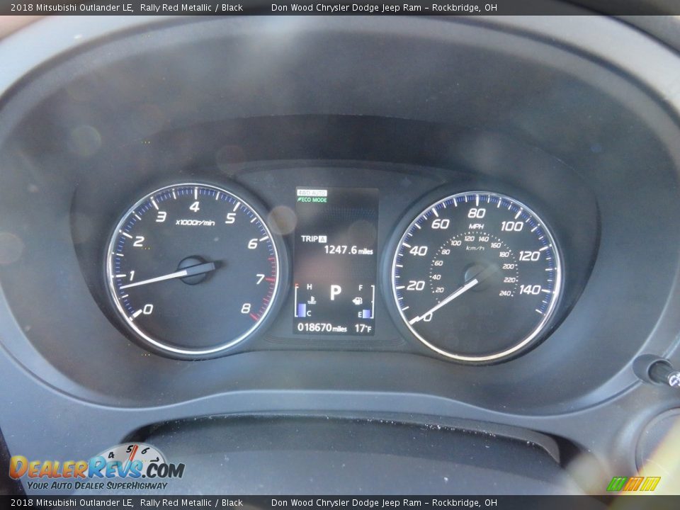 2018 Mitsubishi Outlander LE Rally Red Metallic / Black Photo #18