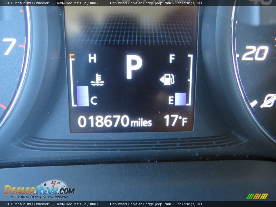 2018 Mitsubishi Outlander LE Rally Red Metallic / Black Photo #19
