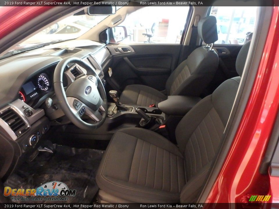 Front Seat of 2019 Ford Ranger XLT SuperCrew 4x4 Photo #10