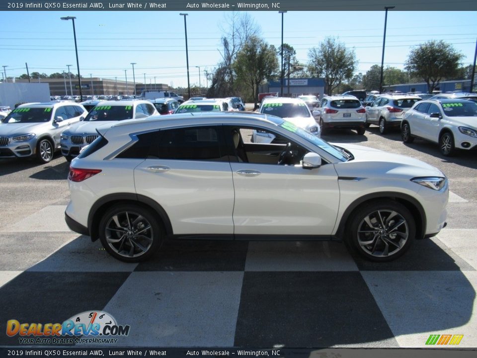 2019 Infiniti QX50 Essential AWD Lunar White / Wheat Photo #3
