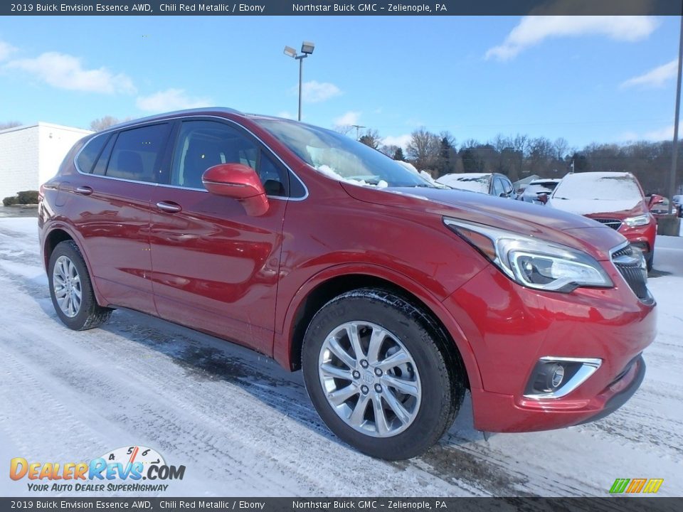 Front 3/4 View of 2019 Buick Envision Essence AWD Photo #3