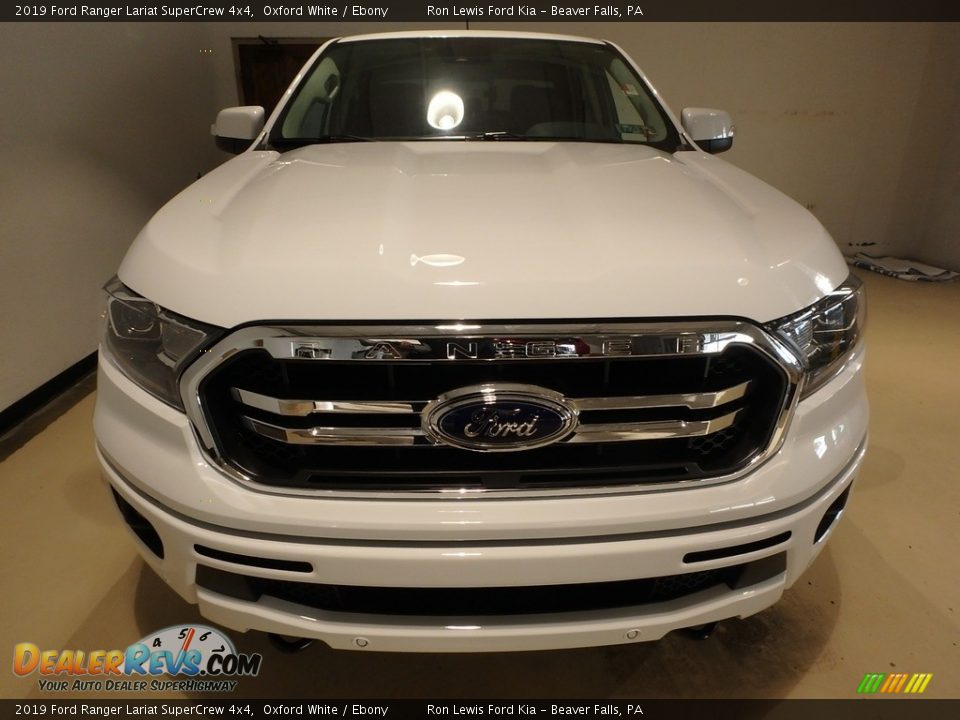 2019 Ford Ranger Lariat SuperCrew 4x4 Oxford White / Ebony Photo #2