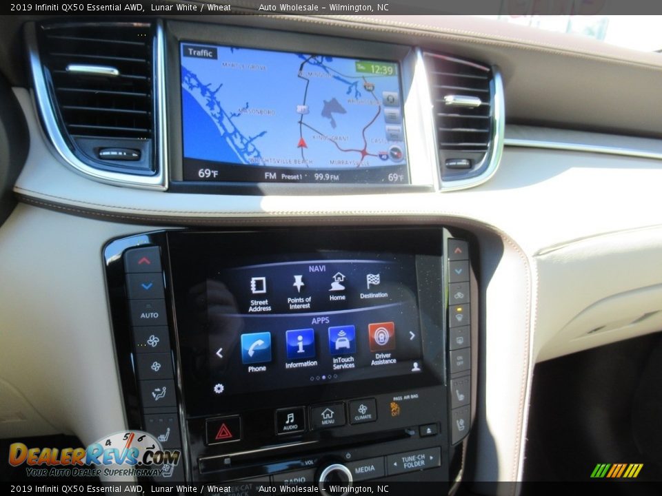 2019 Infiniti QX50 Essential AWD Lunar White / Wheat Photo #17
