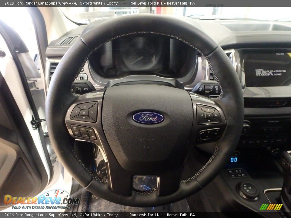 2019 Ford Ranger Lariat SuperCrew 4x4 Steering Wheel Photo #13