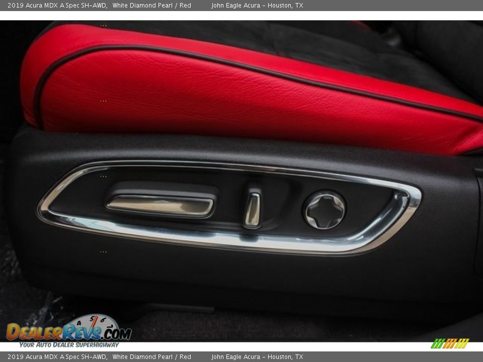 2019 Acura MDX A Spec SH-AWD White Diamond Pearl / Red Photo #13