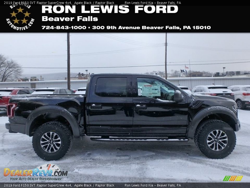2019 Ford F150 SVT Raptor SuperCrew 4x4 Agate Black / Raptor Black Photo #1
