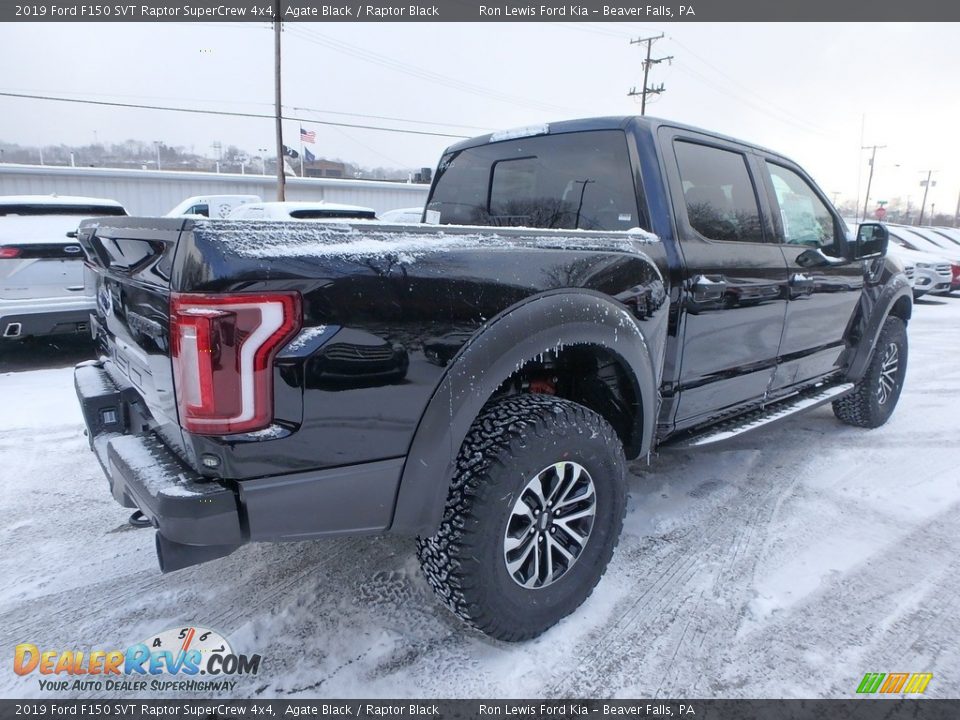 2019 Ford F150 SVT Raptor SuperCrew 4x4 Agate Black / Raptor Black Photo #2