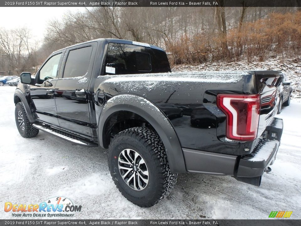2019 Ford F150 SVT Raptor SuperCrew 4x4 Agate Black / Raptor Black Photo #4