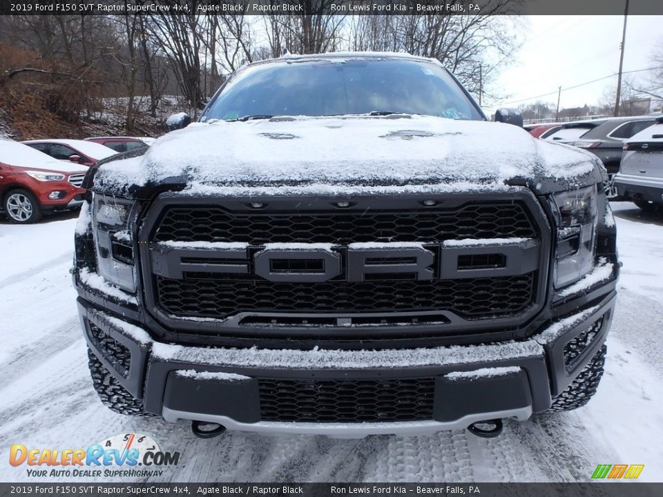 2019 Ford F150 SVT Raptor SuperCrew 4x4 Agate Black / Raptor Black Photo #7