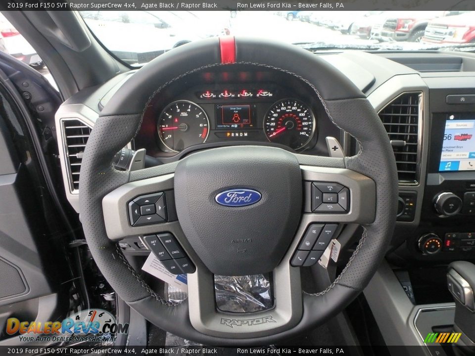 2019 Ford F150 SVT Raptor SuperCrew 4x4 Steering Wheel Photo #17