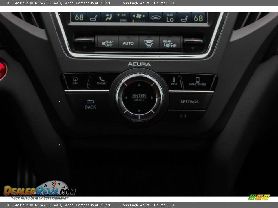 2019 Acura MDX A Spec SH-AWD White Diamond Pearl / Red Photo #31