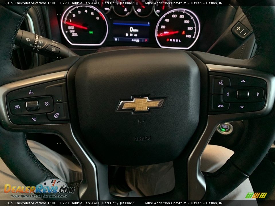 2019 Chevrolet Silverado 1500 LT Z71 Double Cab 4WD Red Hot / Jet Black Photo #13