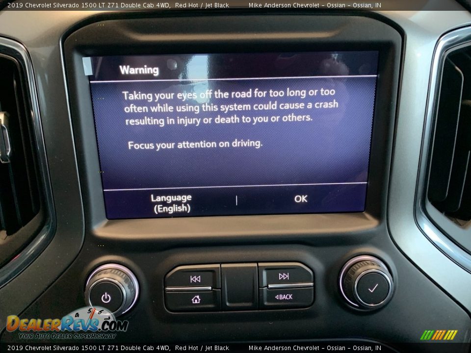 2019 Chevrolet Silverado 1500 LT Z71 Double Cab 4WD Red Hot / Jet Black Photo #16