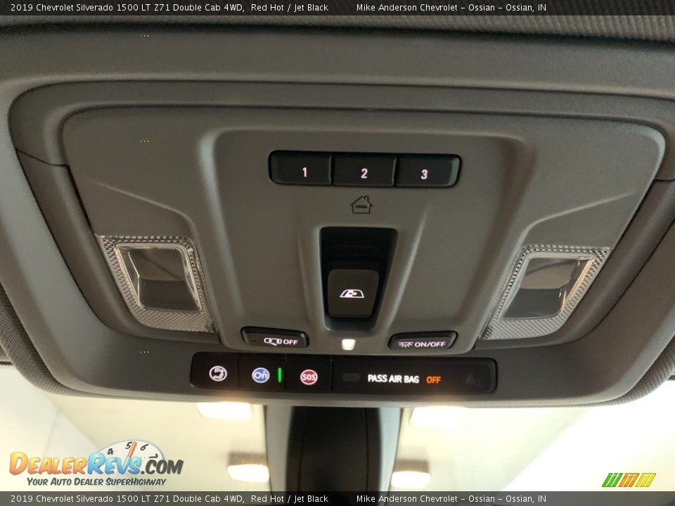 2019 Chevrolet Silverado 1500 LT Z71 Double Cab 4WD Red Hot / Jet Black Photo #19