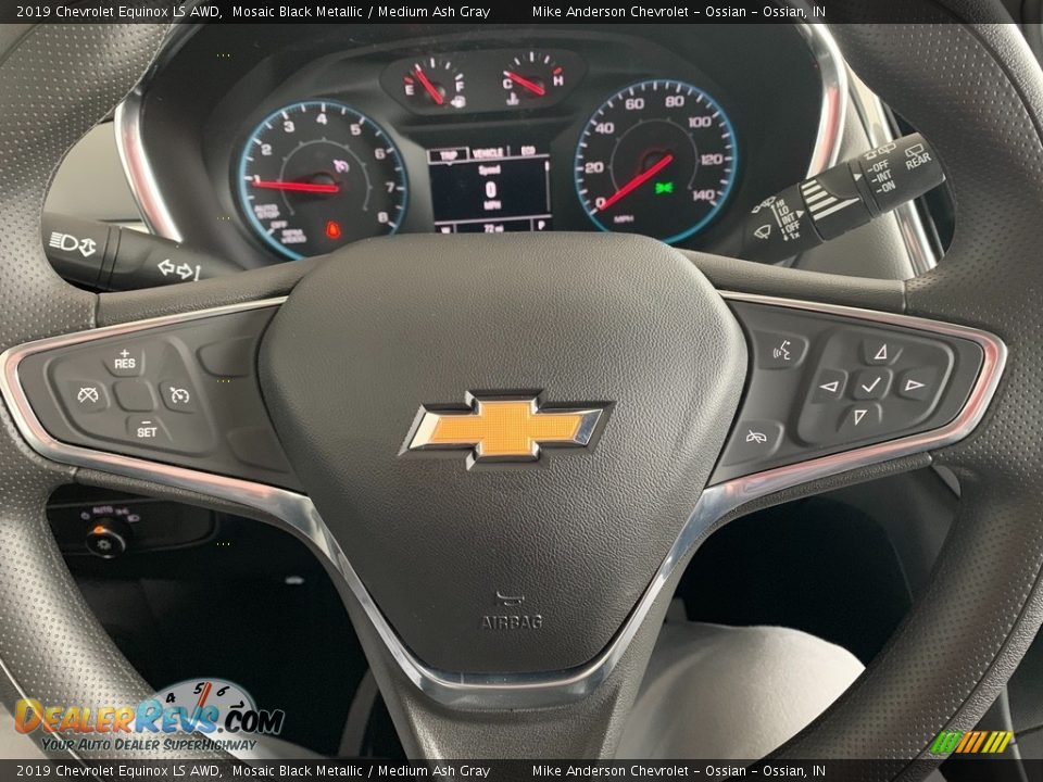 2019 Chevrolet Equinox LS AWD Mosaic Black Metallic / Medium Ash Gray Photo #10