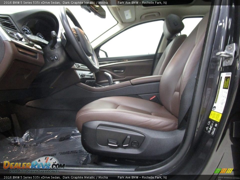 2016 BMW 5 Series 535i xDrive Sedan Dark Graphite Metallic / Mocha Photo #9