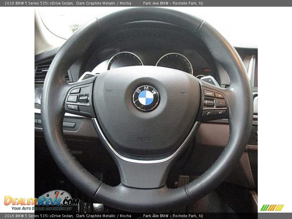 2016 BMW 5 Series 535i xDrive Sedan Dark Graphite Metallic / Mocha Photo #23