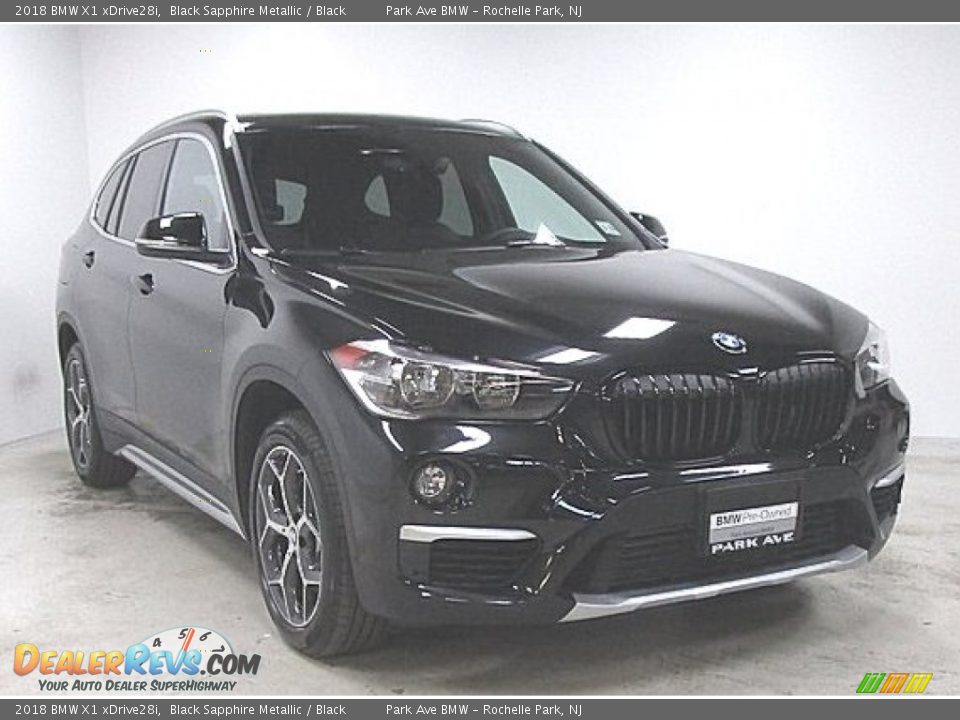 2018 BMW X1 xDrive28i Black Sapphire Metallic / Black Photo #5