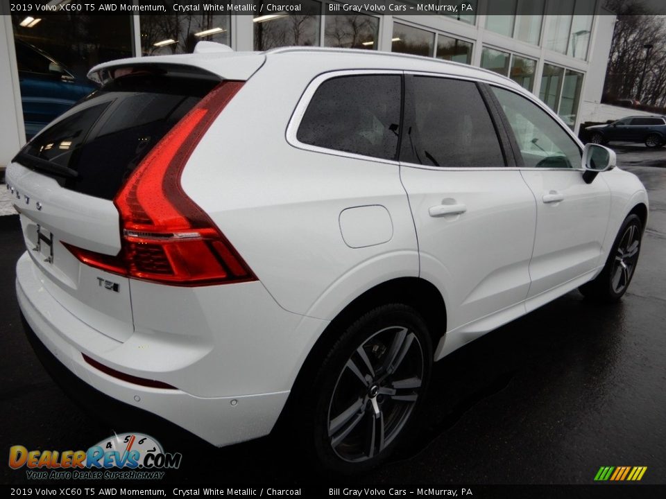 2019 Volvo XC60 T5 AWD Momentum Crystal White Metallic / Charcoal Photo #2