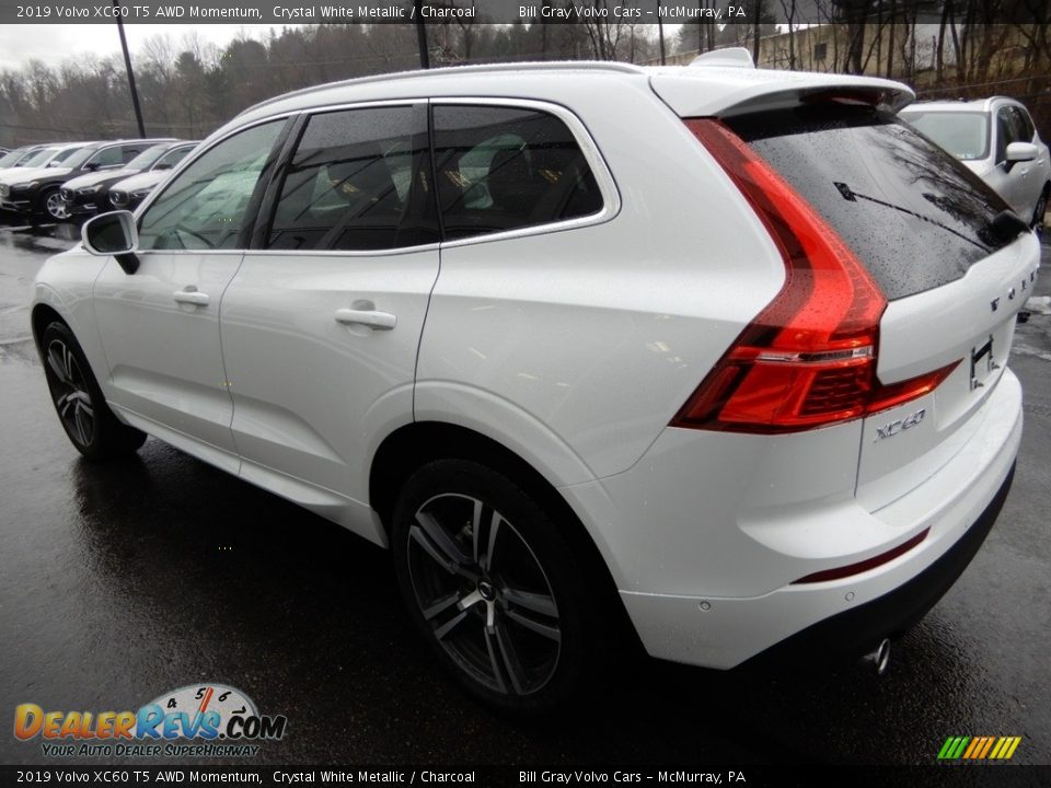 2019 Volvo XC60 T5 AWD Momentum Crystal White Metallic / Charcoal Photo #4