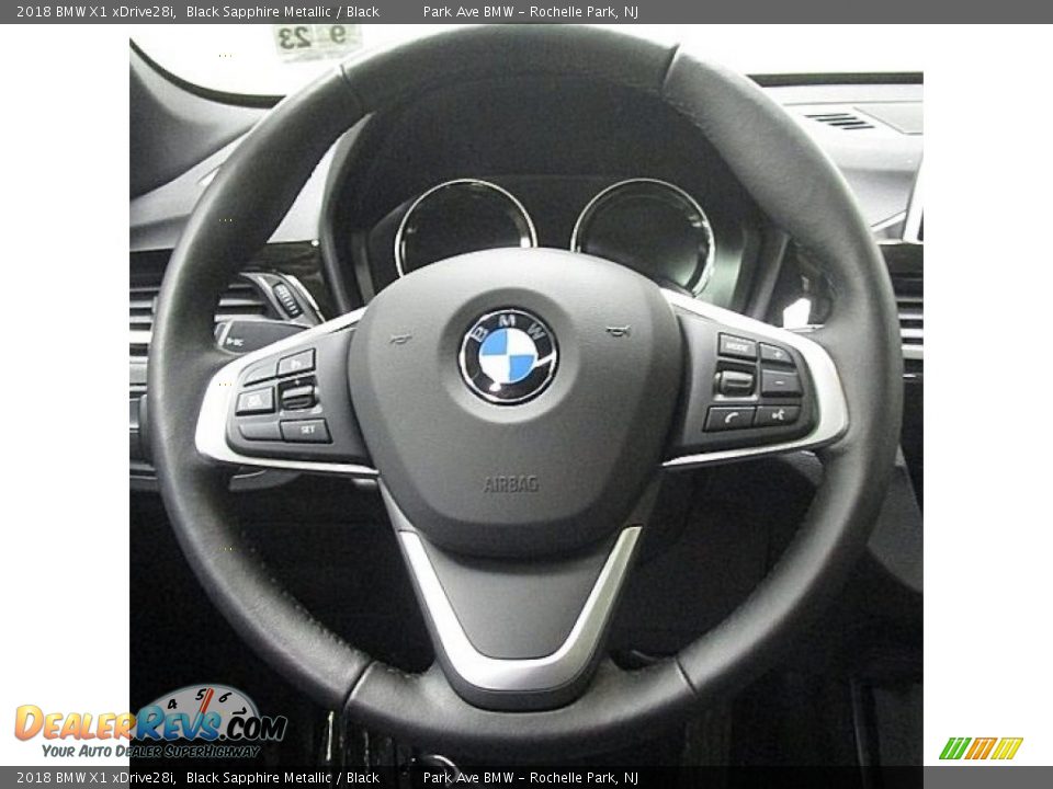 2018 BMW X1 xDrive28i Black Sapphire Metallic / Black Photo #23