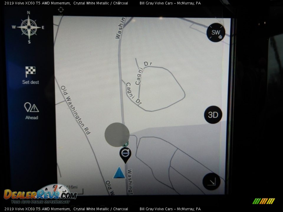 2019 Volvo XC60 T5 AWD Momentum Crystal White Metallic / Charcoal Photo #13