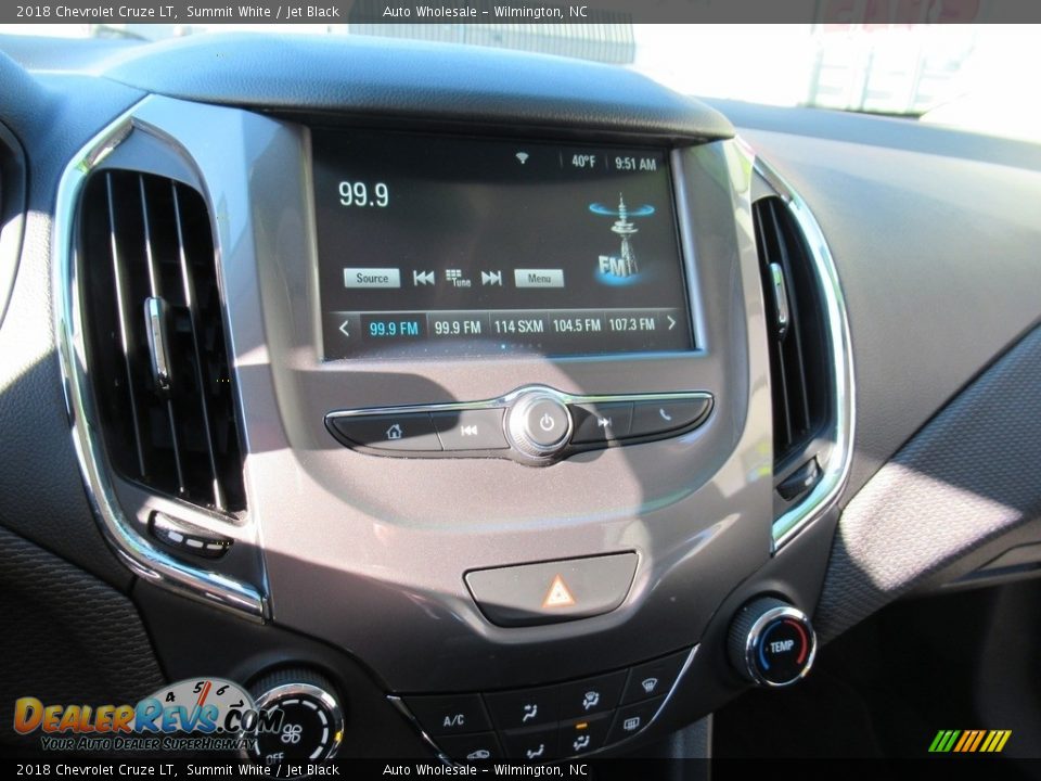 2018 Chevrolet Cruze LT Summit White / Jet Black Photo #18