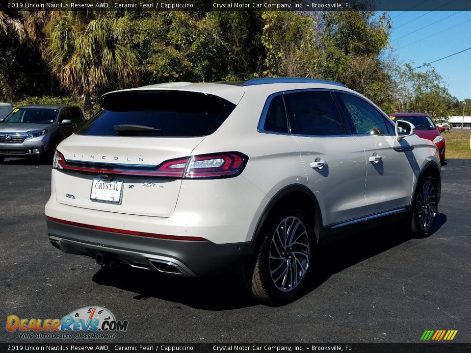 2019 Lincoln Nautilus Reserve AWD Ceramic Pearl / Cappuccino Photo #5
