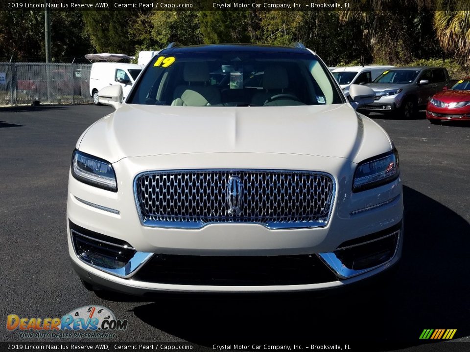 2019 Lincoln Nautilus Reserve AWD Ceramic Pearl / Cappuccino Photo #8