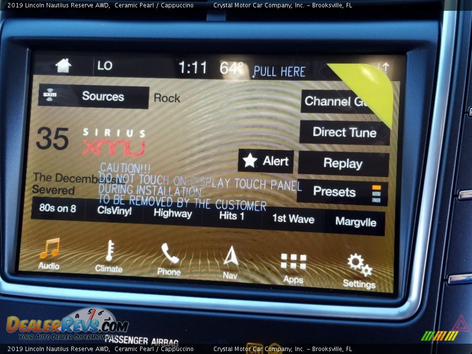 2019 Lincoln Nautilus Reserve AWD Ceramic Pearl / Cappuccino Photo #15